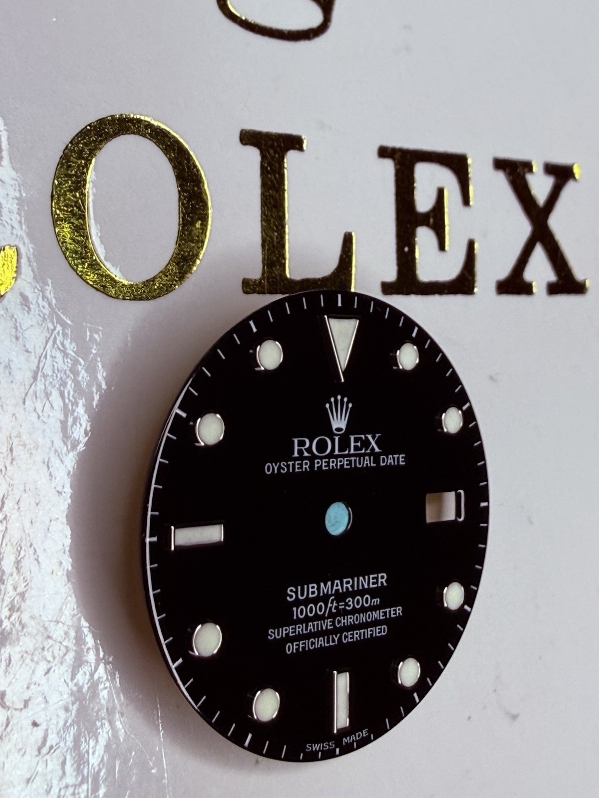 Genuine Rolex Submariner Glossy Black Dial 16800 16610 Swiss Made 3135 3035 Mint