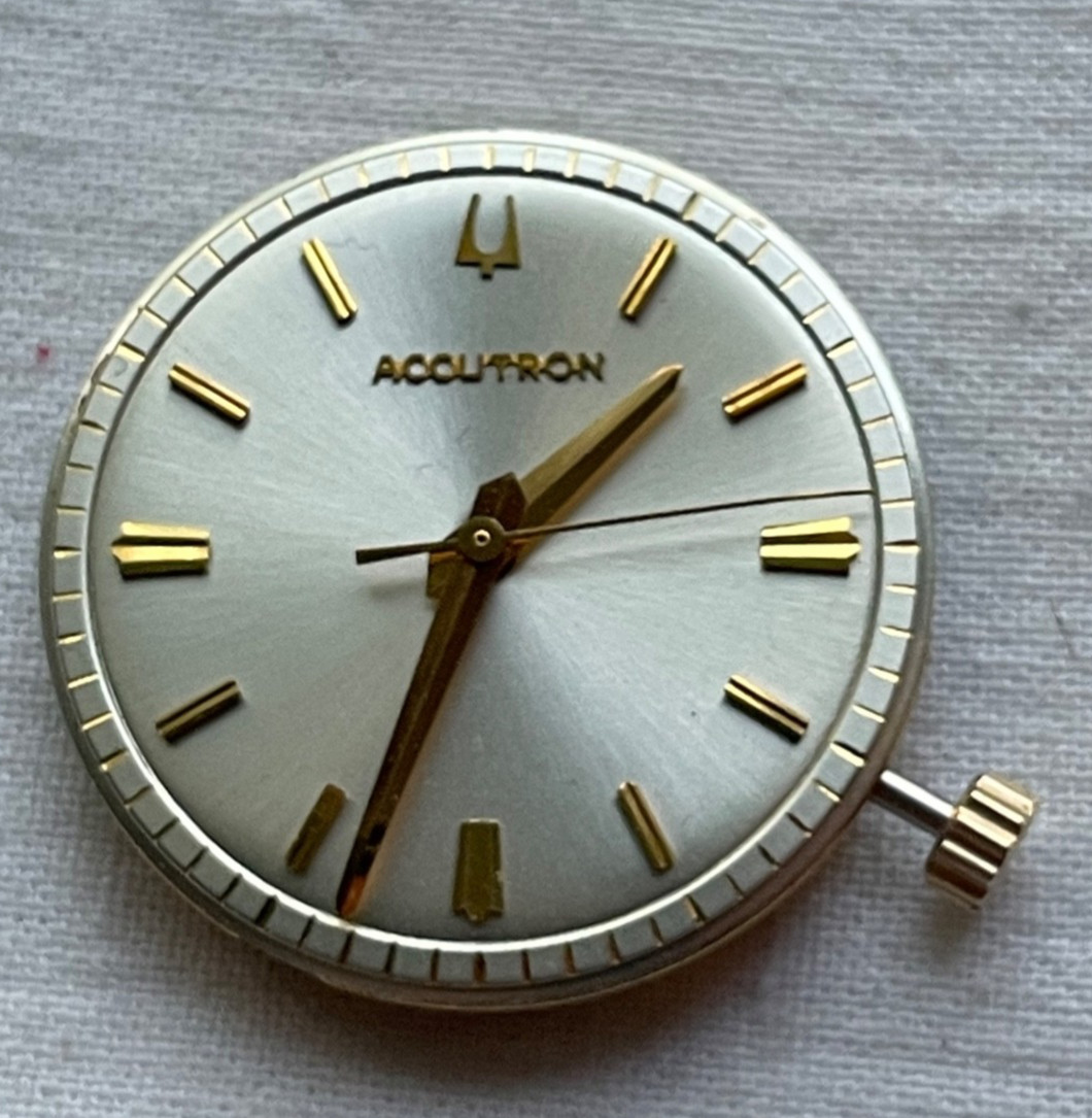 Bulova Accutron 2180 GREAT DIAL – movement for mens watch UNTESTED, lot 1505