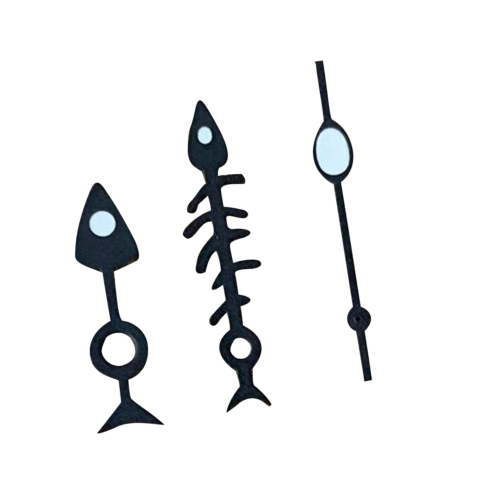 Fashion Green Luminous Fish Bone Watch Hand Pointer Needles for NH35/NH36/4R/7S