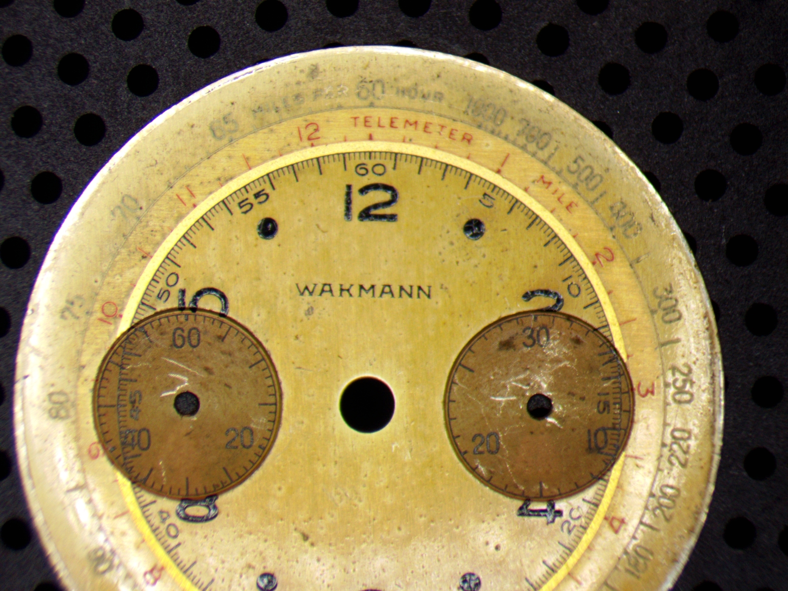 Wakmann dial for Landeron Cal. 48 parts repair