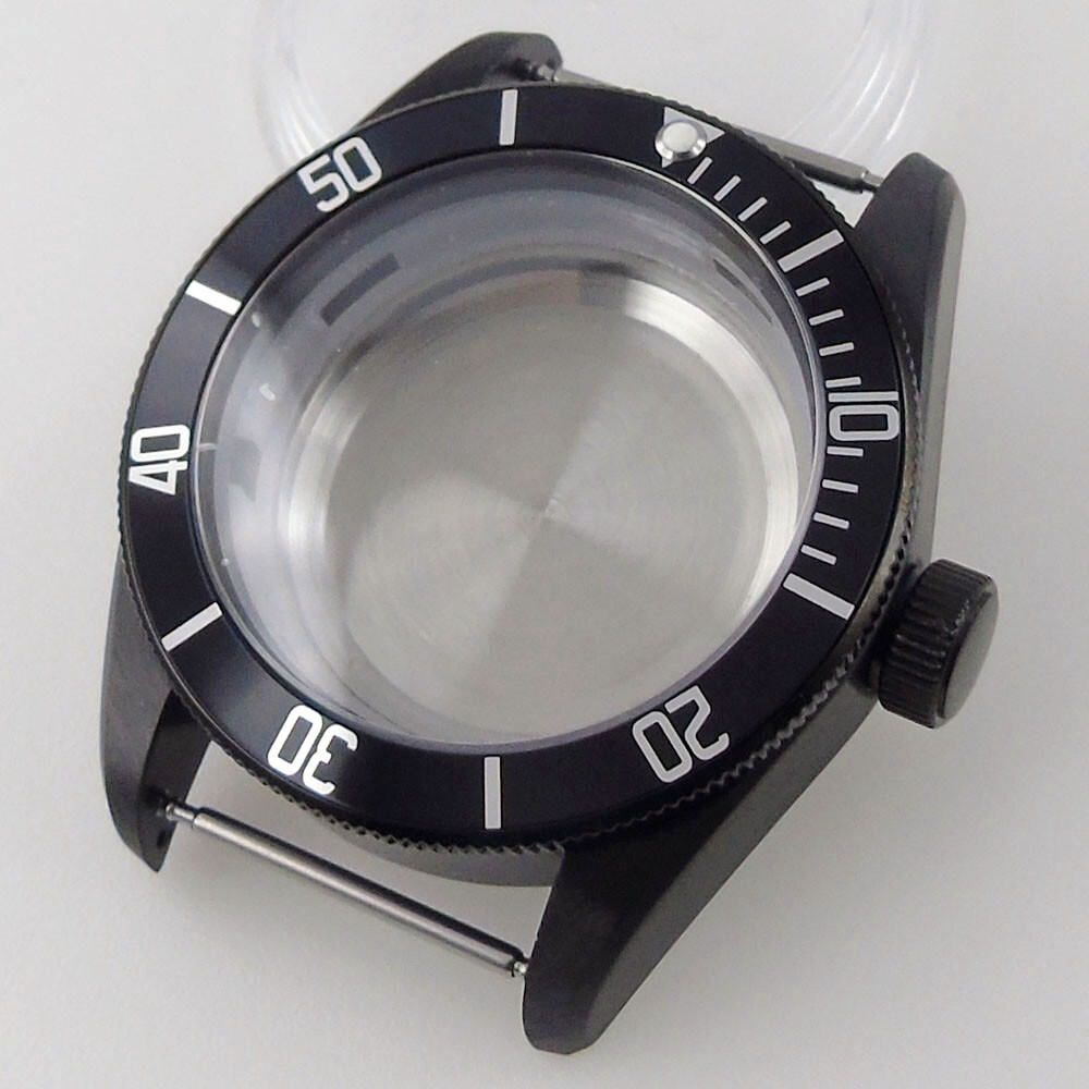 41mm Stainless steel Sapphire Watch Case For NH35 NH36 Movement