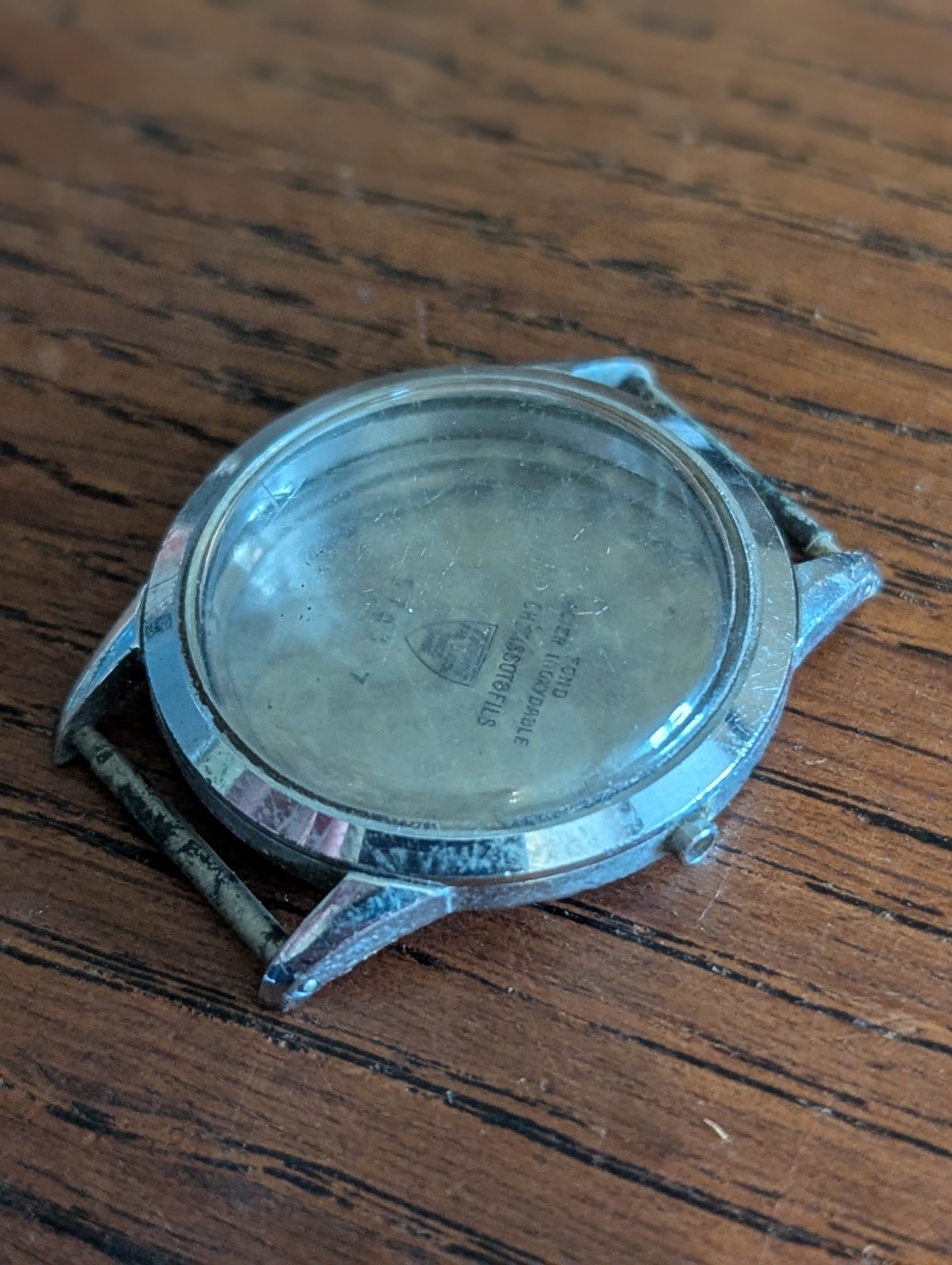 1960s Tissot SeaStar Watch Case, 6743-7, Used Condition, Watchmaker Part #S359