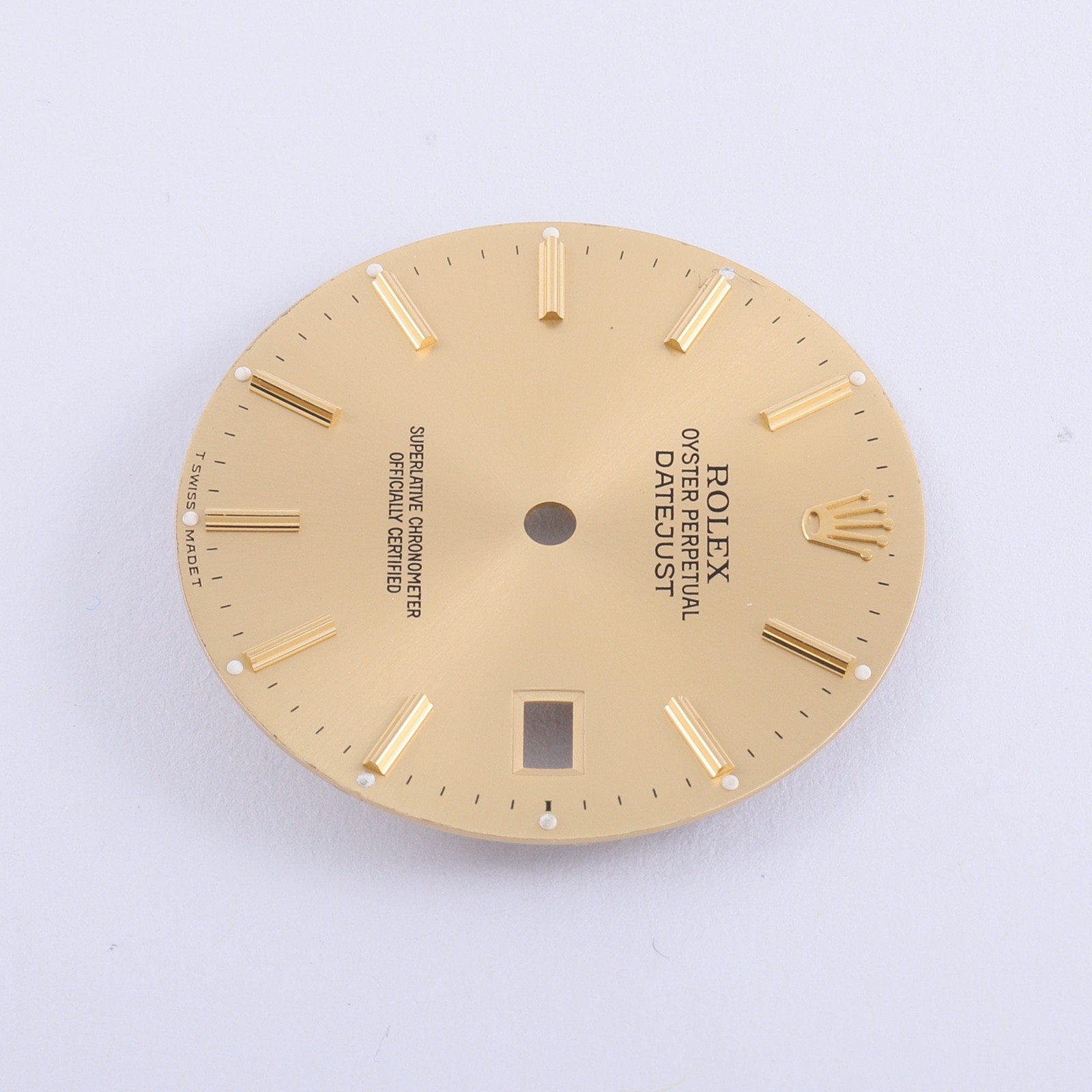 Rolex Mens Datejust 36mm Champagne Stick Dial T Swiss Made T 16013-16233 #c16