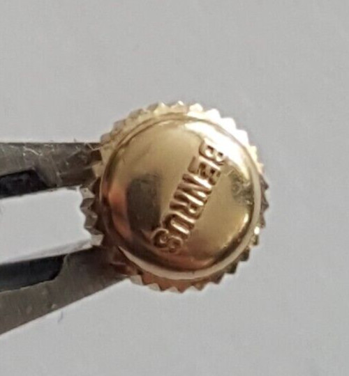Benrus Water Resistant Gold Plated Crown