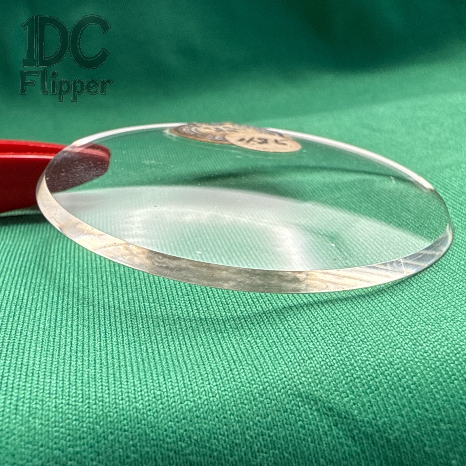 Ligne 21 8/16 Pocket Watch Crystal Concave Thick: 1.6mm C21-3 NOS Read!