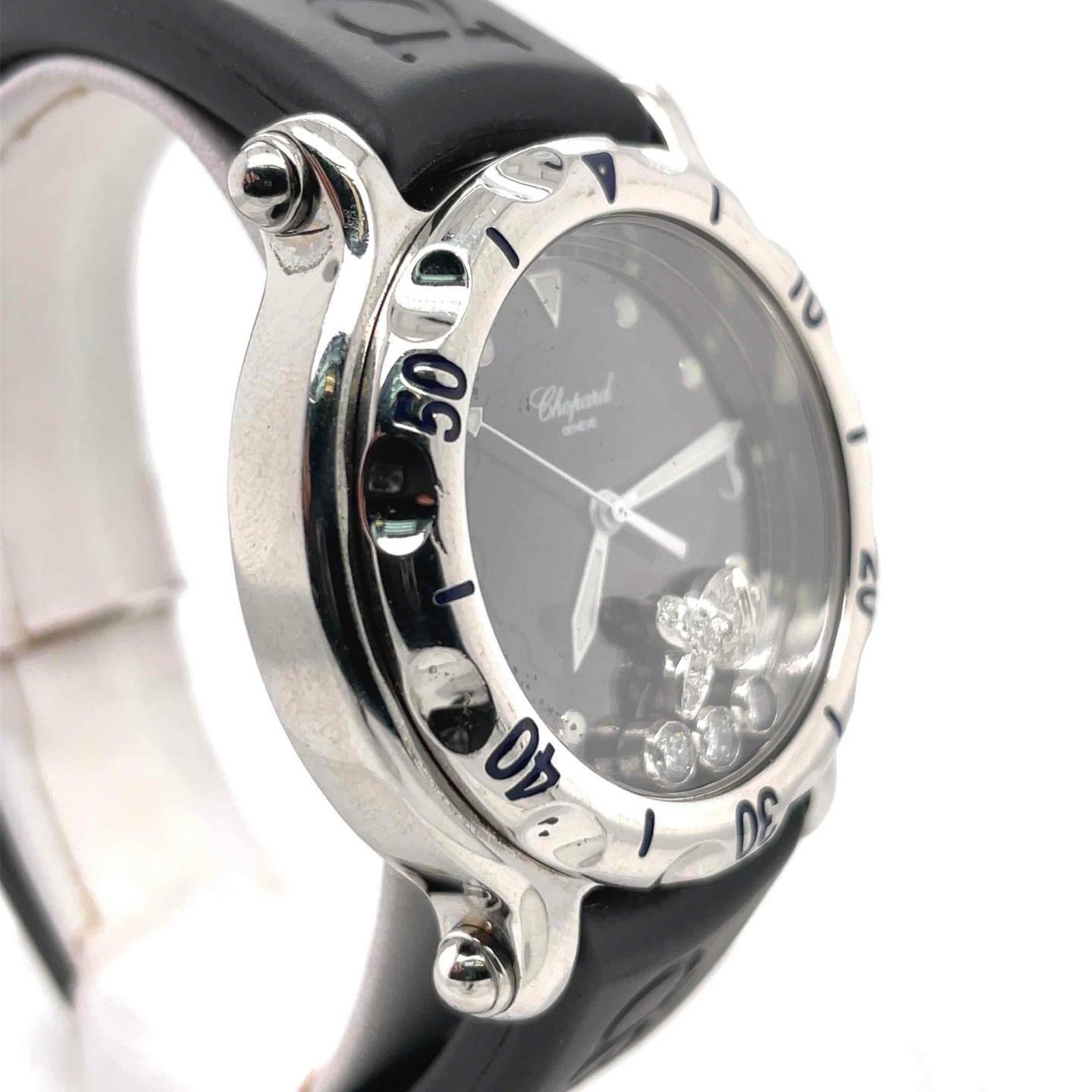 Chopard Happy Beach Quartz Diamond Fish Stainless Steel Black Dial 28/8347-8