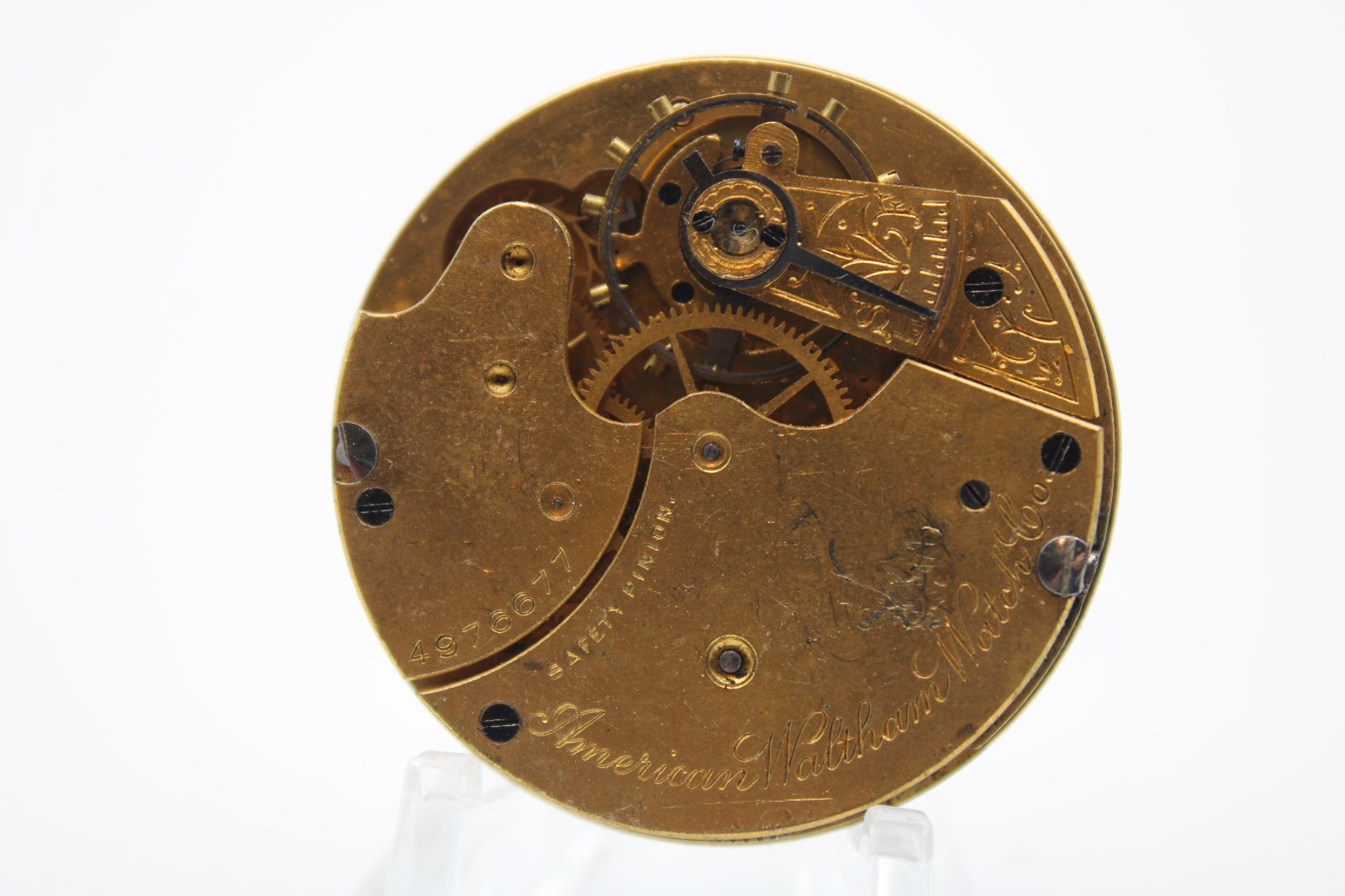 1891 WALTHAM POCKET WATCH MOVEMENT 4976677 GRADE 8 14s 7j (OG3)