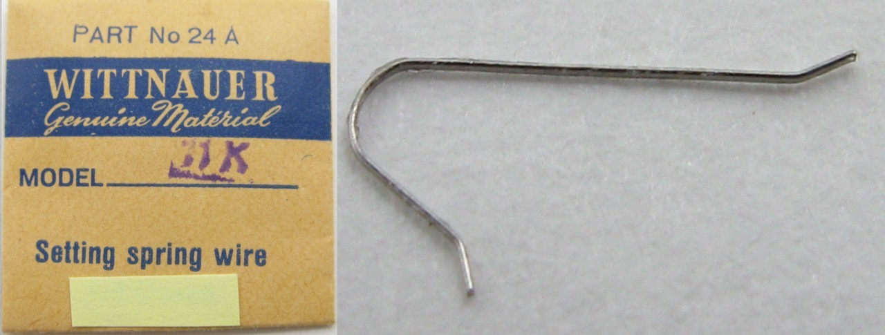 Wittnauer 11K # 24A click spring wire … Watch Part