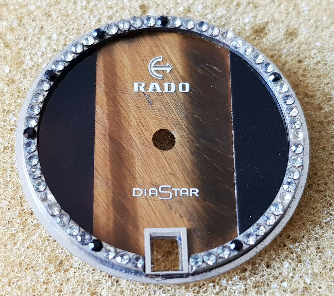 MINT ORIGINAL DIAL FOR RADO DIASTAR TIGER EYE DIAL AUTOMATIC GENTS SIZE 4.