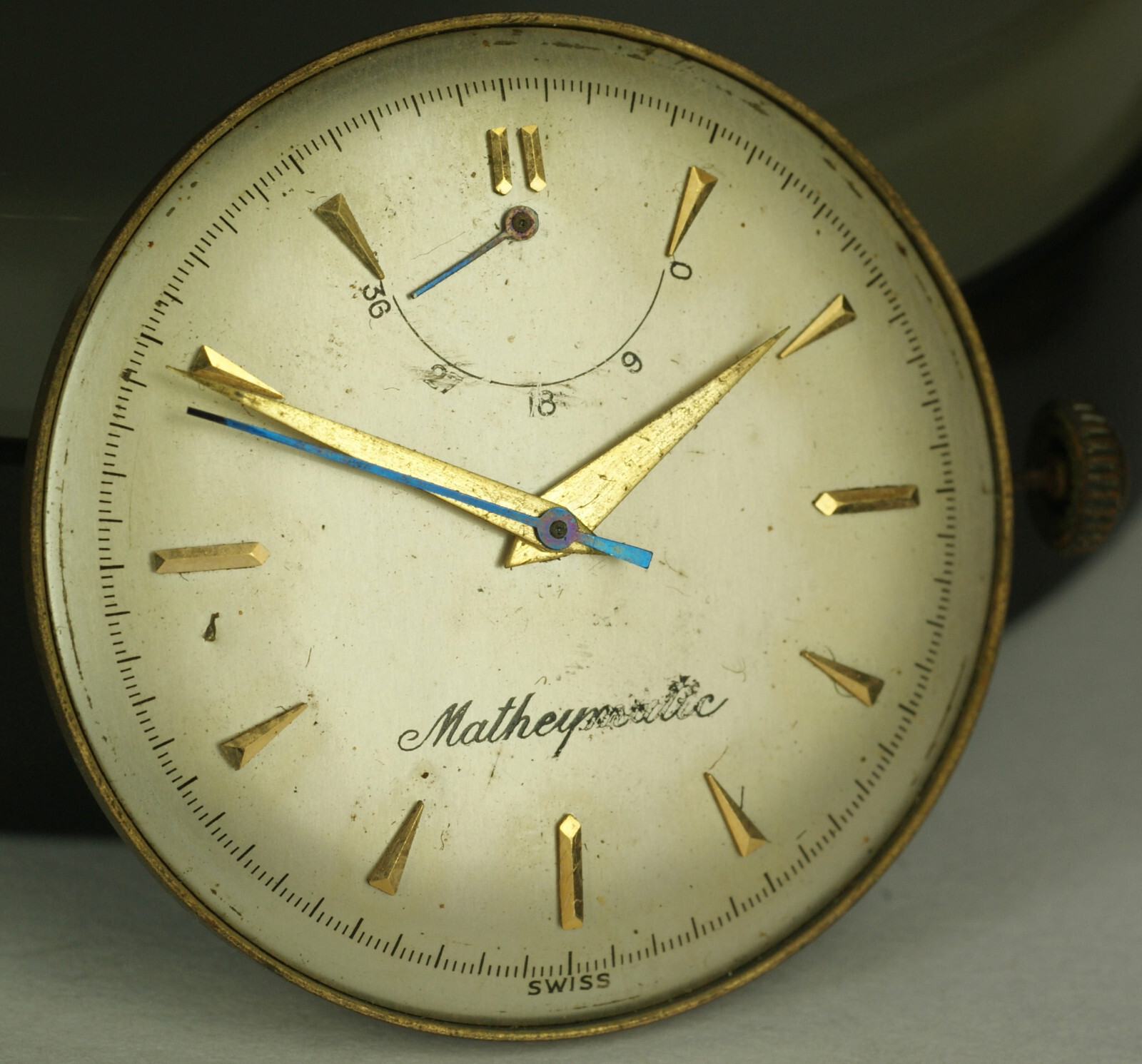 Mathey-Tissot “Matheymatic” Power Reserve Watch Movement Dial Hands RUNNING