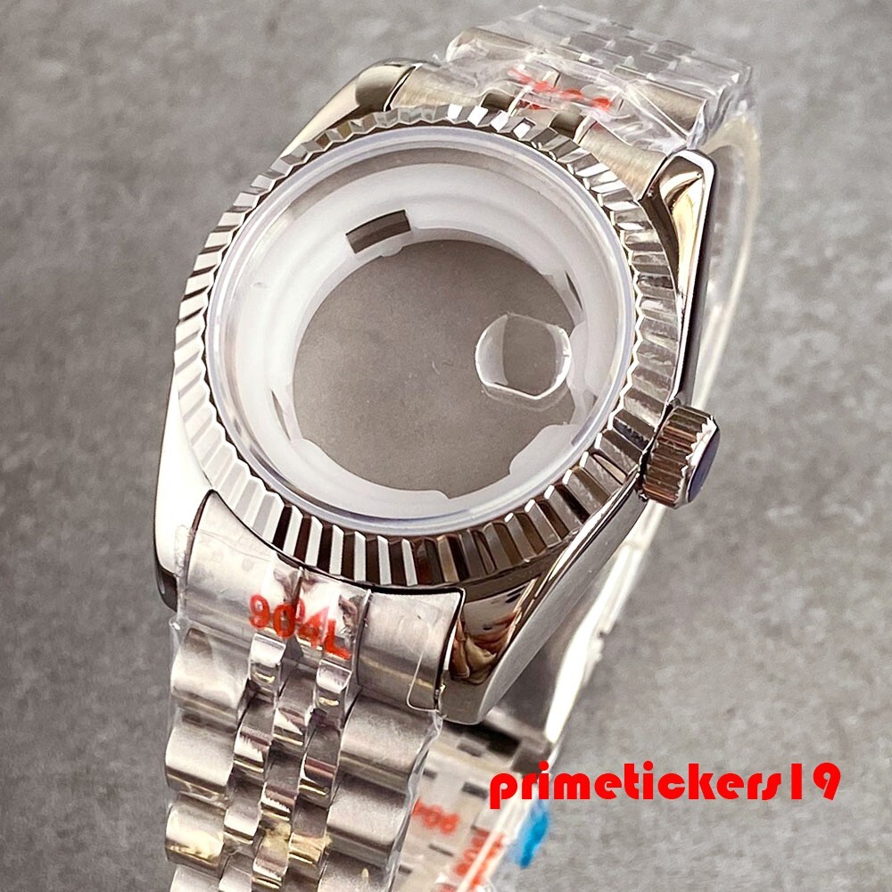 Lady’s 31mm Watch Case Sapphire Fit NH05 NH06 Wristwatch Mod Parts Silver Golden
