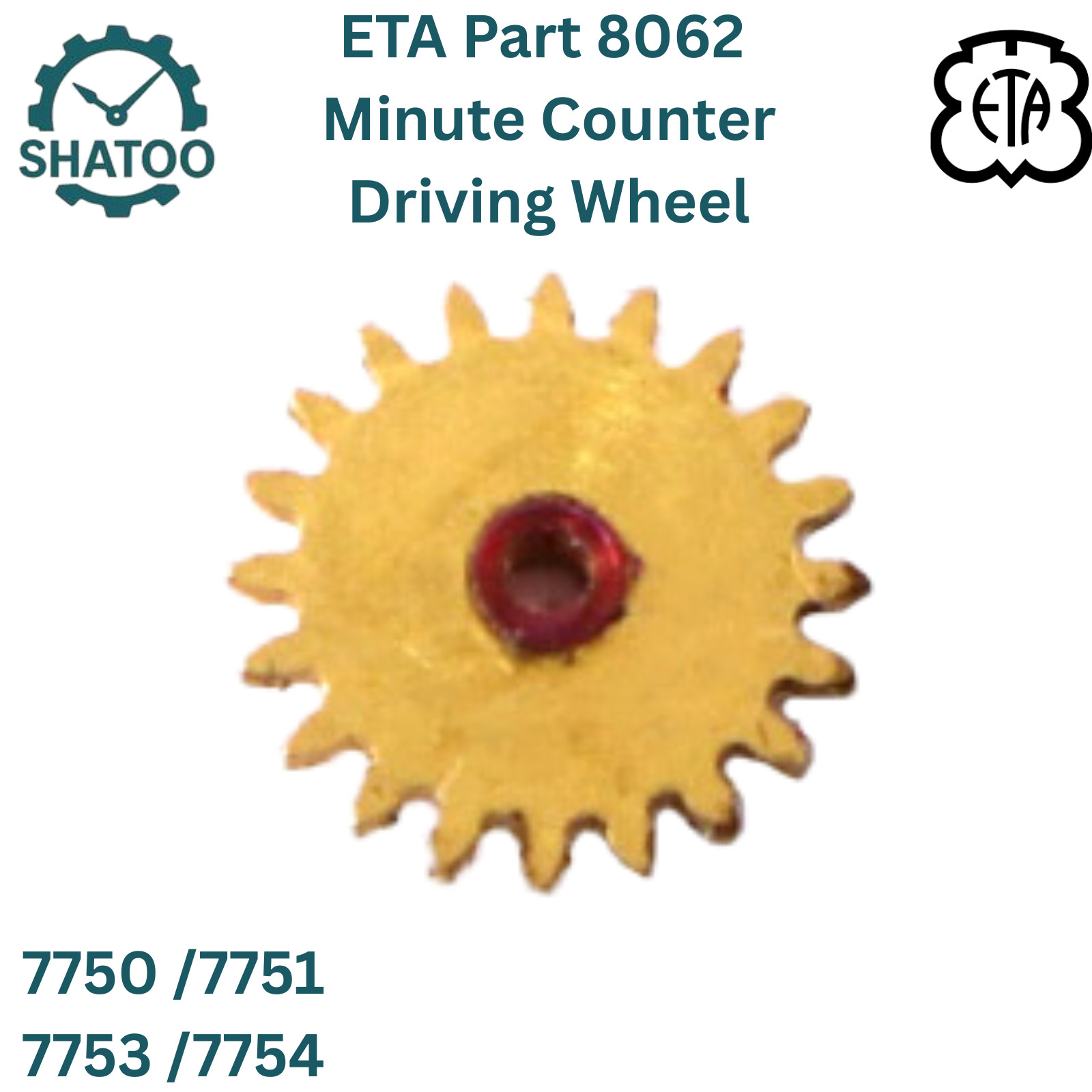 ETA 7750 Watch Spare Part 8062 Minute Counter Driving Wheel 7751 7753 7754