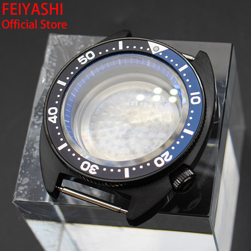 41mm Stainless Steel Watch Case nh35 Seiko Turtle SKX007 Mod For nh36 38Movement