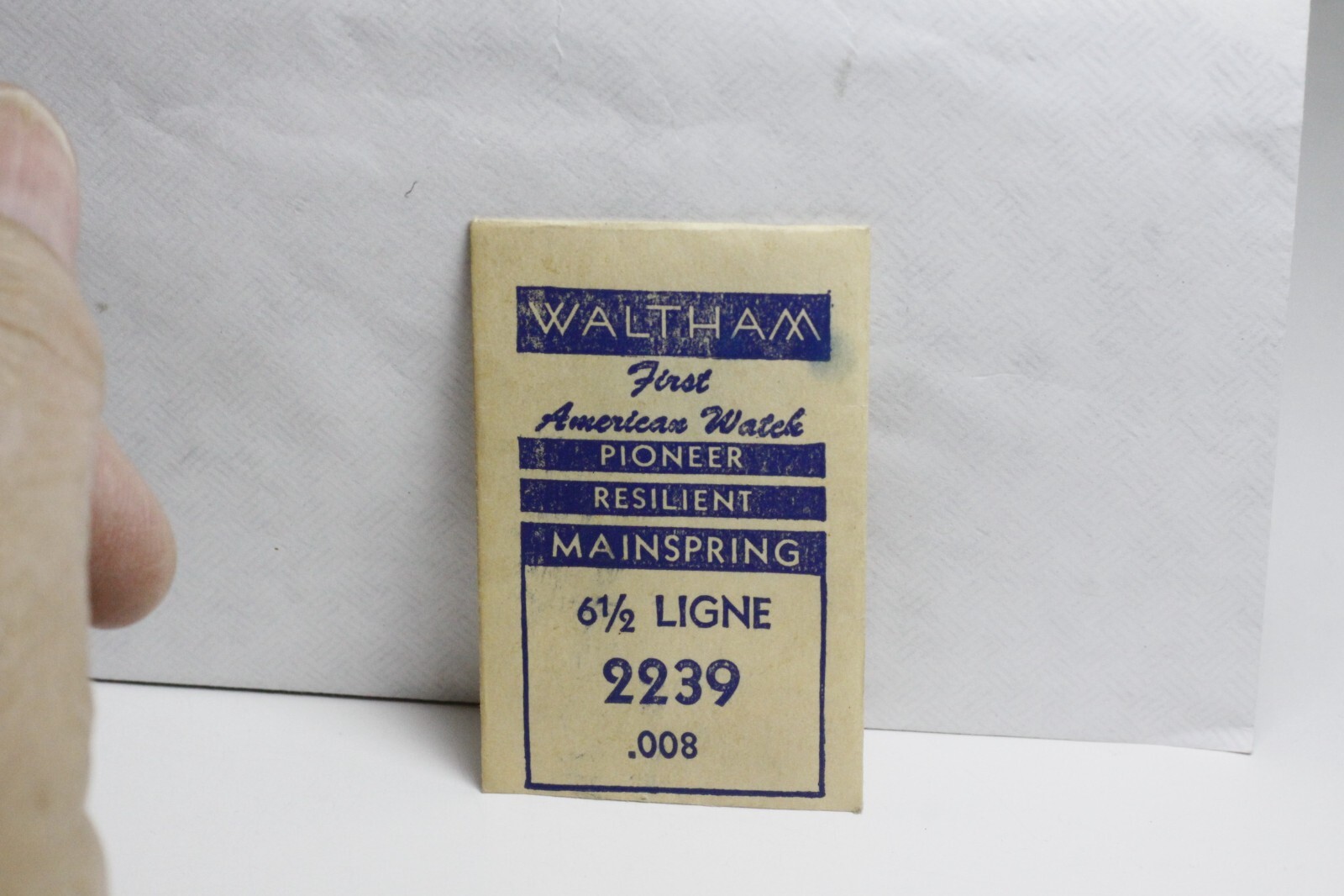 Waltham Factory Mainspring for Watches 6 1/2 LINGE 2239 45W