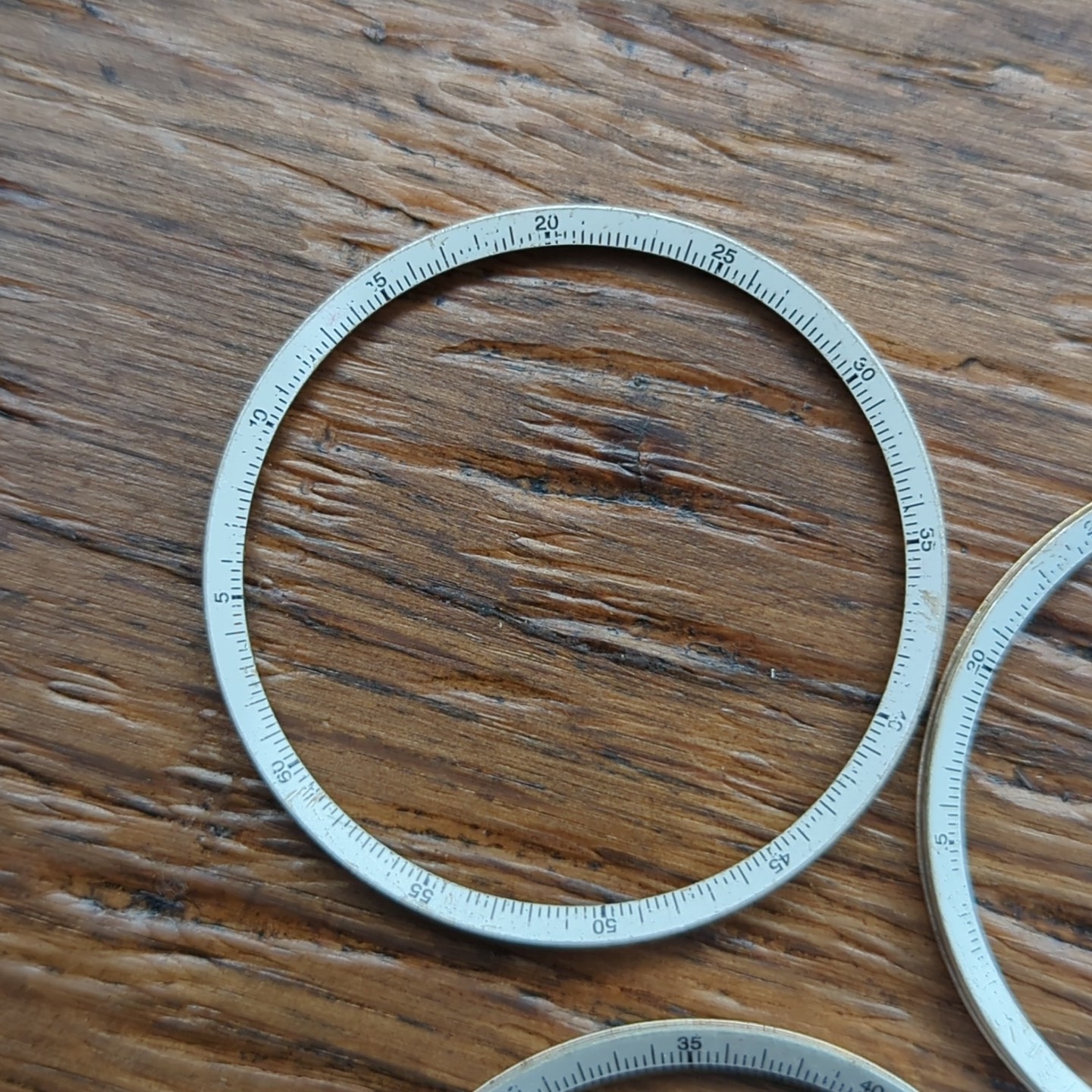 5 x Vintage Chronograph Watch Inner Scale Rings Parts, 37.8mm (CO36)