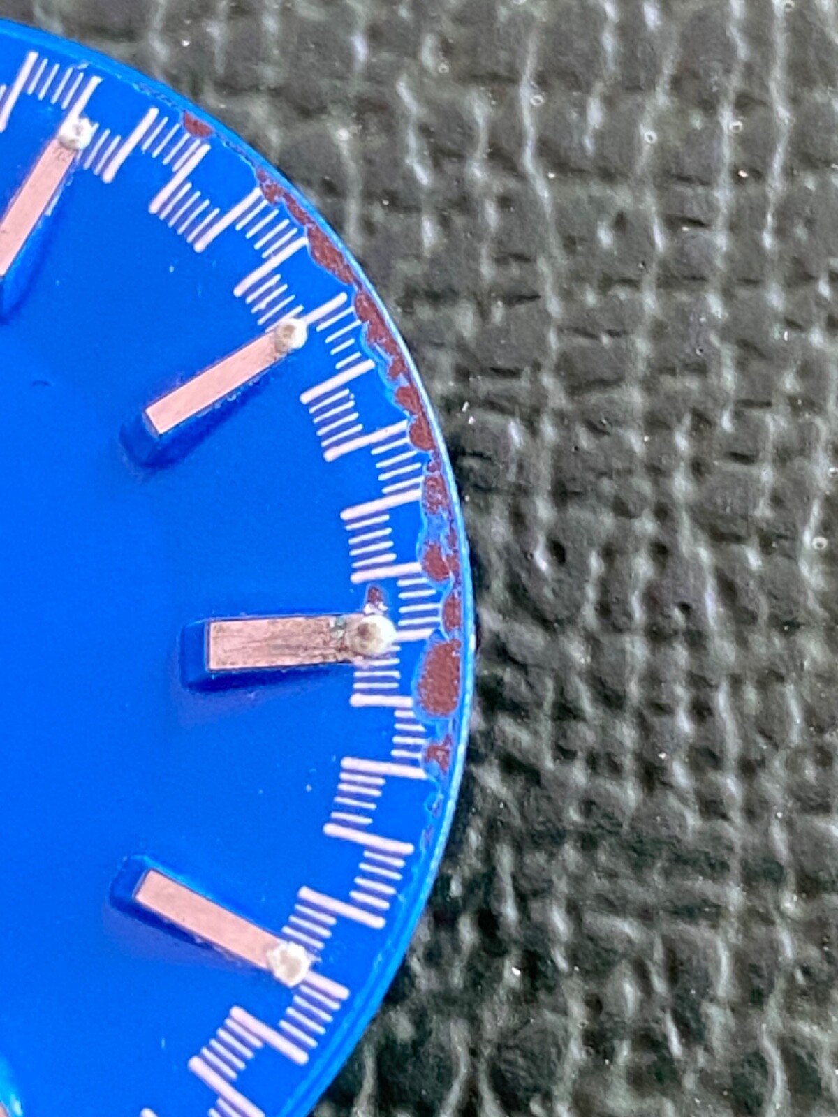 Authentic Vintage Omega Chronostope dial 28,5mm Blue Dial