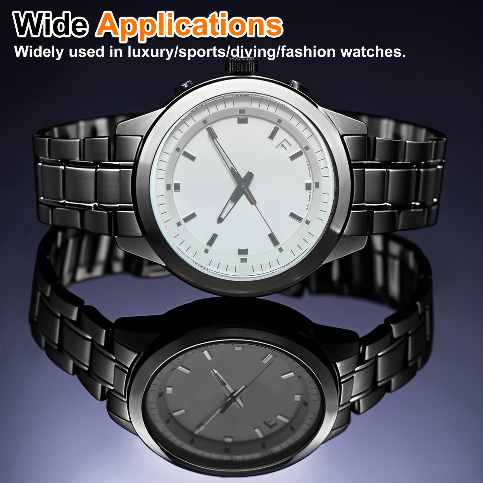 Watch Crystal Glass Lens 30.5mm Dia 2mm Thick Flat Round Sapphire Replacement