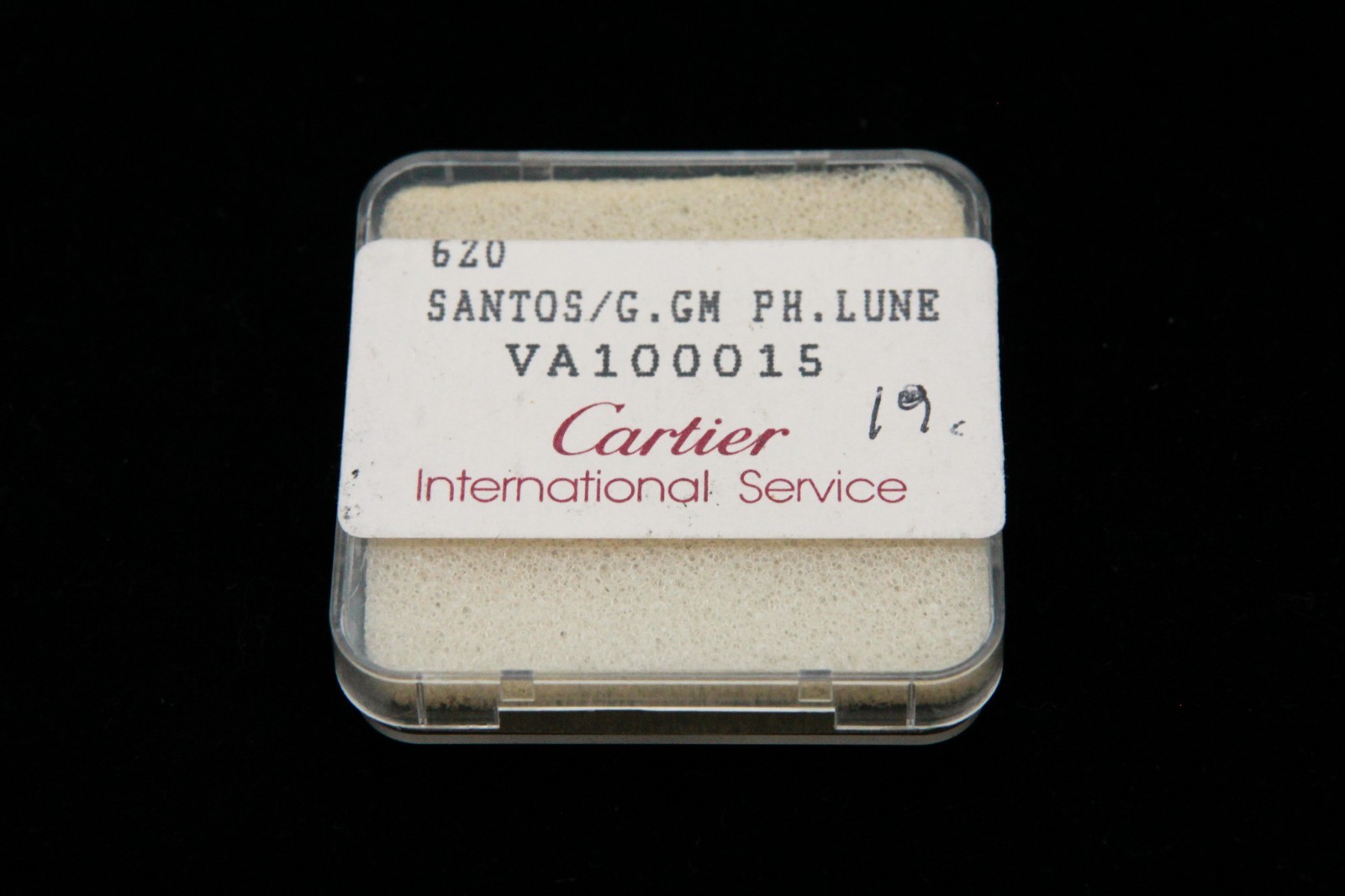 OEM Pre-Owned Cartier Santos Galbee Moon Phase Dial 18.2mm x 18.2mm Ref VA10015