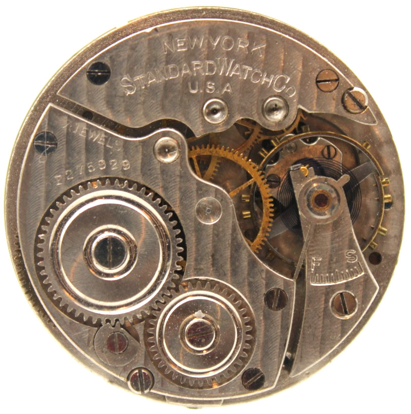 1892 NEW YORK STANDARD POCKET WATCH MOVEMENT P275929 GRADE 35 18s 7j (FE3)