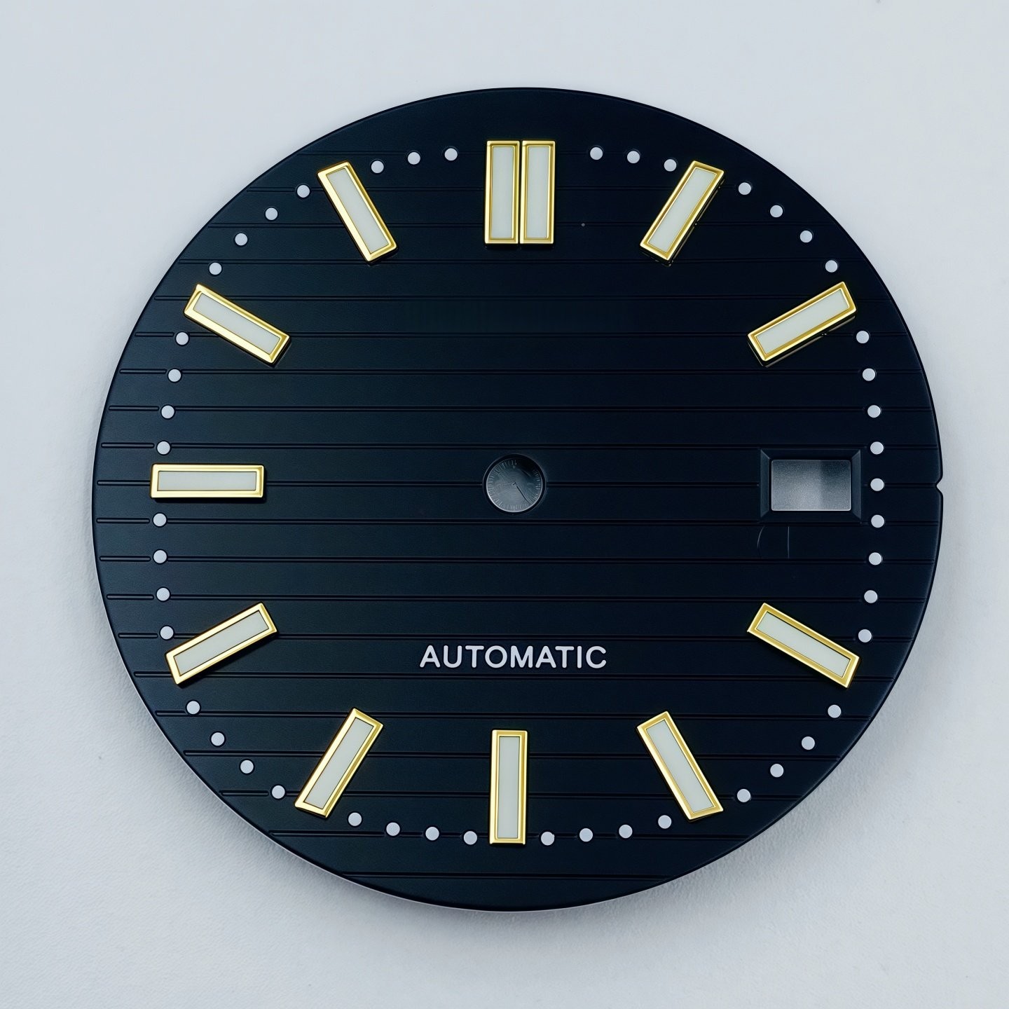 30.5mm Gradient stripes Watch Dial Green Luminous for Nh35 Nh36 Movement
