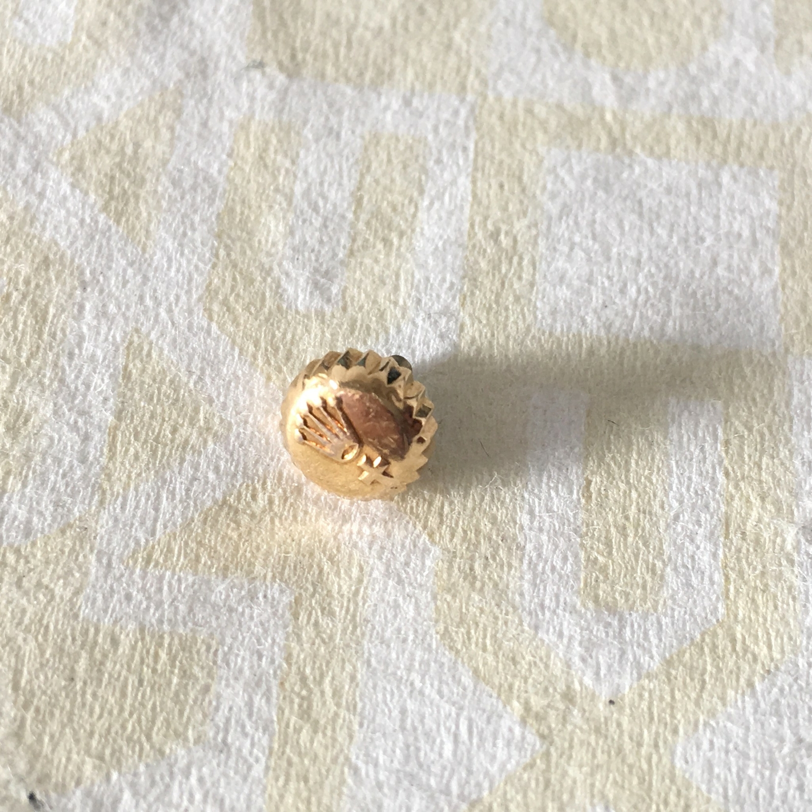 ROLEX BIG BUBBLE OVETTONE 18KT YELLOW GOLD CROSS CROWN 100% GENUINE #W1003