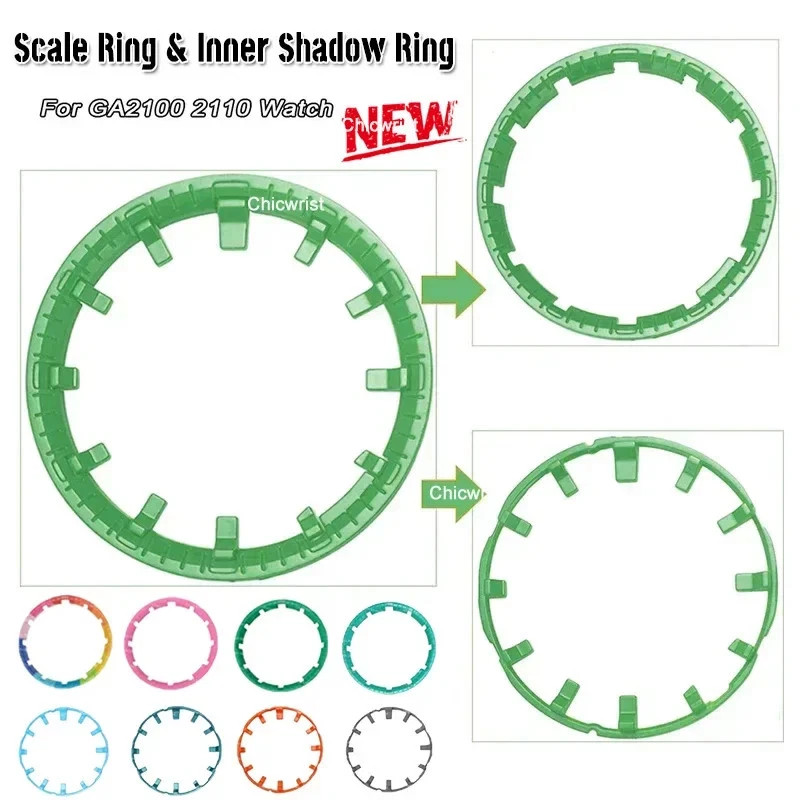 DIY Mod Watch Dial Ring for Casioak GA2100 2110 Index Hour Marker Accessory Part