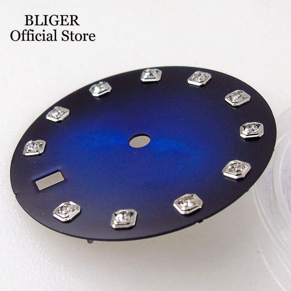 29mm Watch Dial Watch Face Fit NH35A NH36A Automatic Movement Diamond Index Date