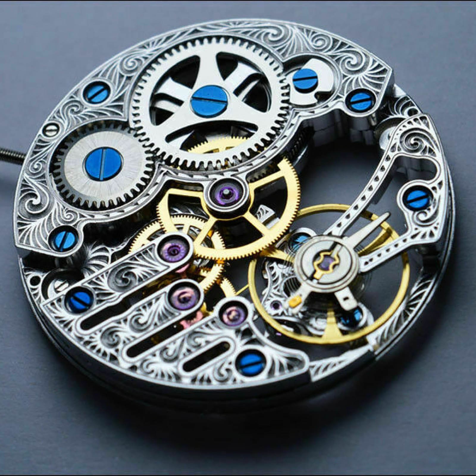 Original Skeleton Movement Hollow Manual Hand Winding Repair For st3620k r