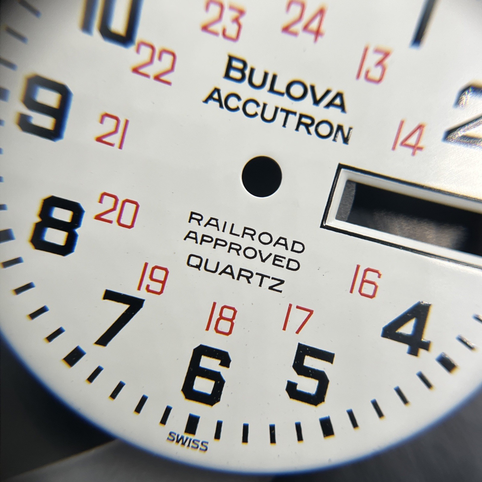 Bulova Accutron Railroad Approved Quartz Day-Date Dial (015)