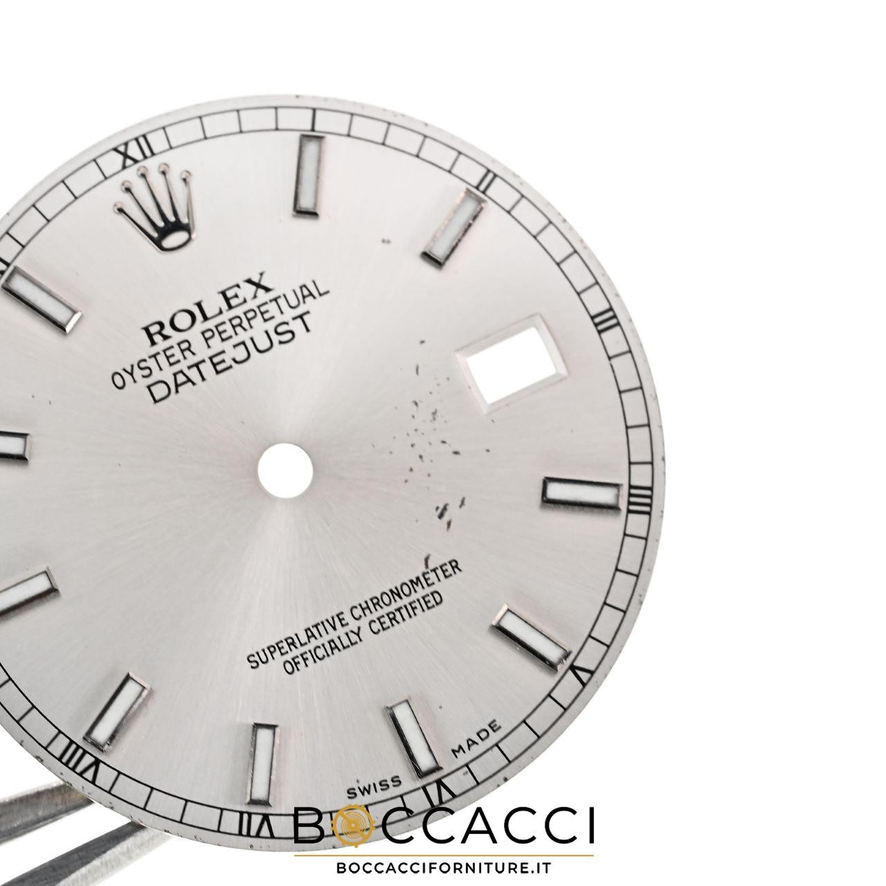 ROLEX Argentee Dial for Datejust 36 Ref. 16220 16200 Calib: 3035, 3135 (USED)