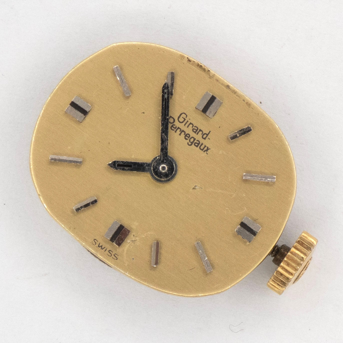 Vintage Girard-Perregaux 13.7 x 4.2 mm 17-Jewel Wristwatch Movement, Runs