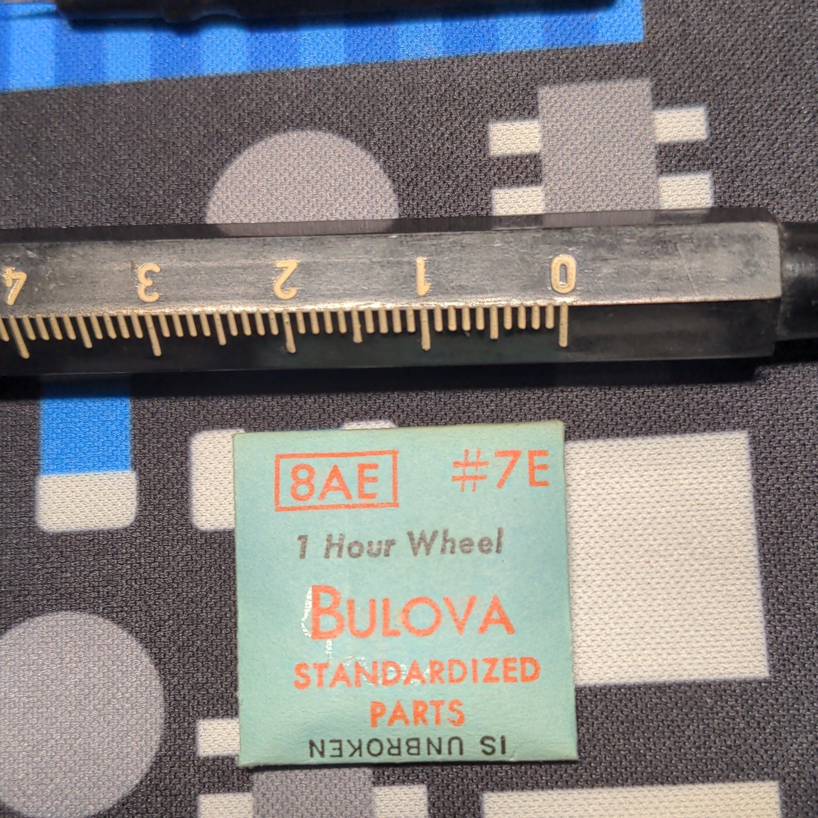 Bulova 1 Hour Wheel for 8AE #7E Standardized Parts. NOS