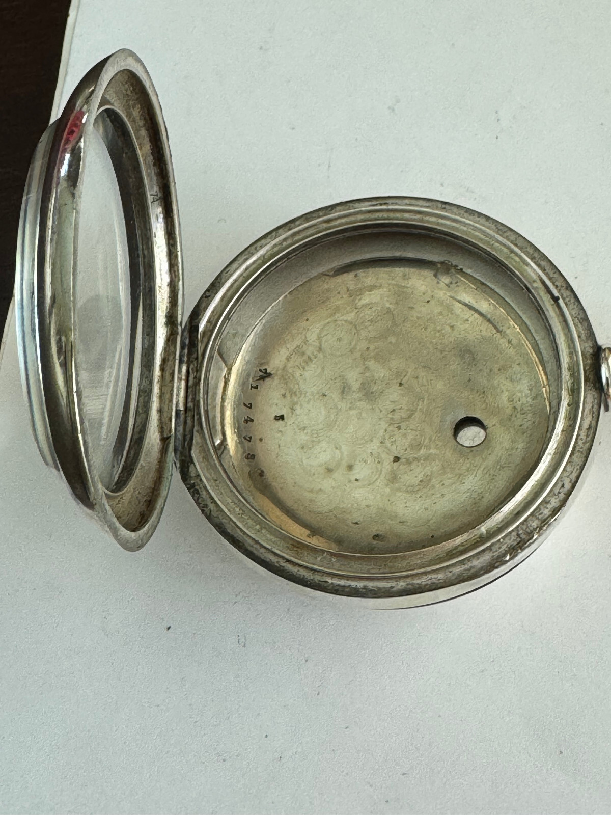 VINTAGE 18 SIZE DUEBER NEWPORT COIN SILVER POCKET WATCH CASE KEY WIND KEY SET