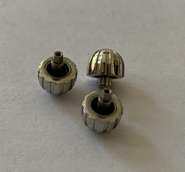 New Generic 6.4mm S/S Crown For Breitling A13356 Chronomat Evolution 44 Watch