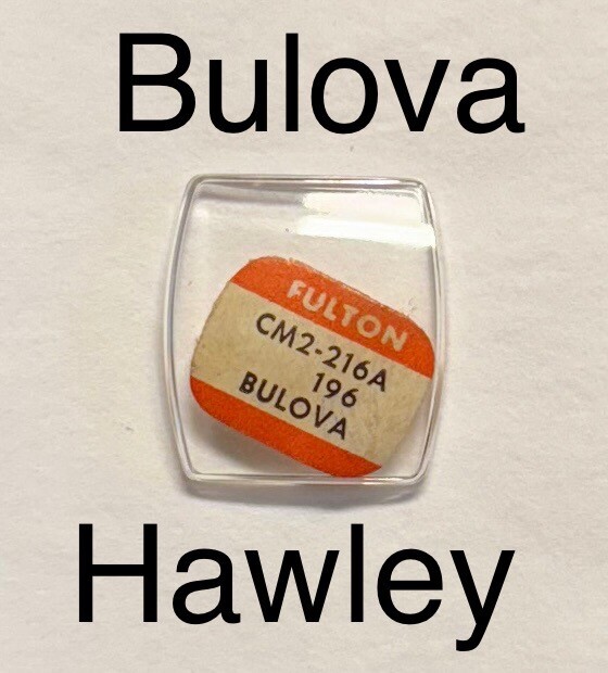Rare NOS Vintage 1950s Bulova Hawley Glass Watch Crystal