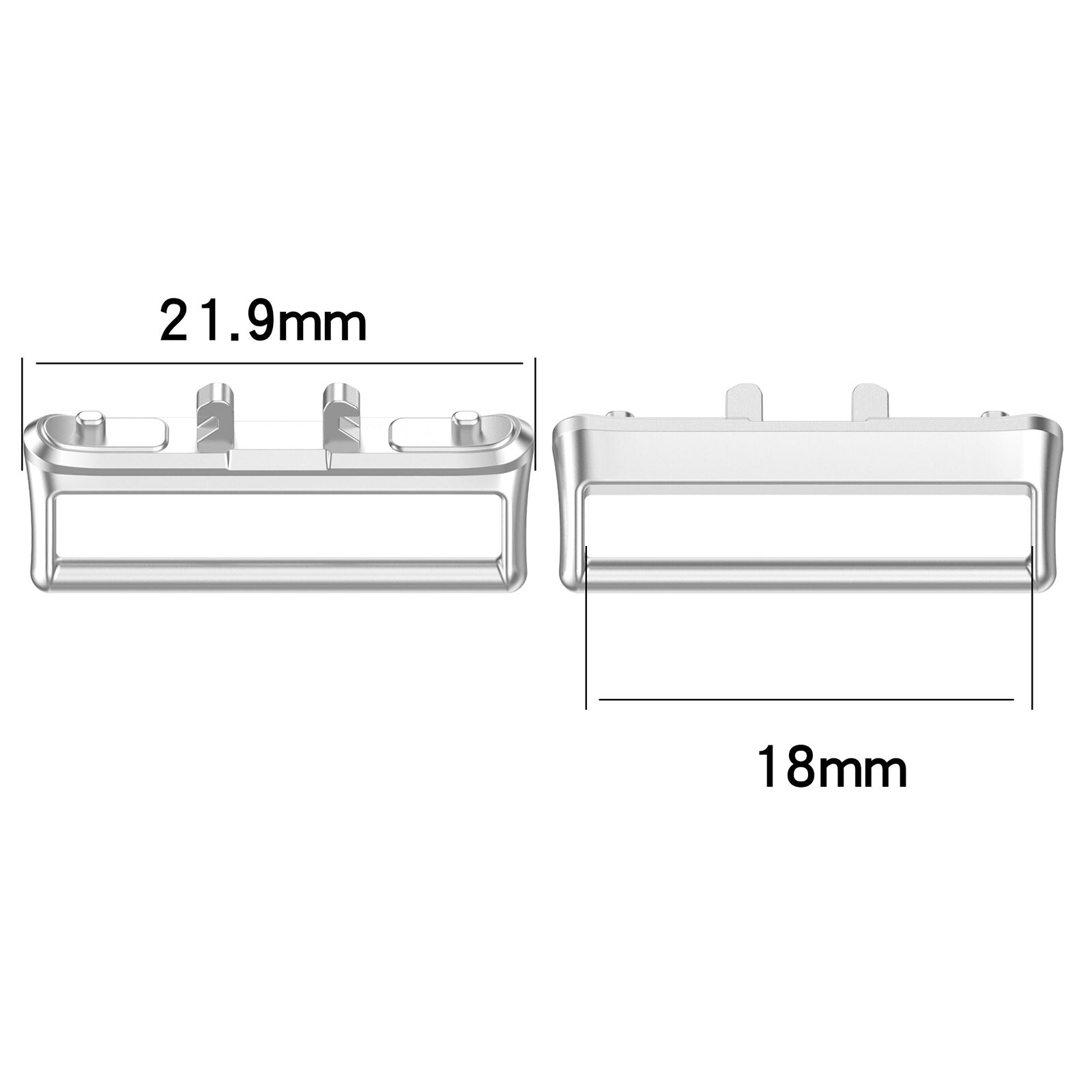 18MM Watch Strap Steel Connector Head Grain Medium Grain for Samsung Galaxy Fit3