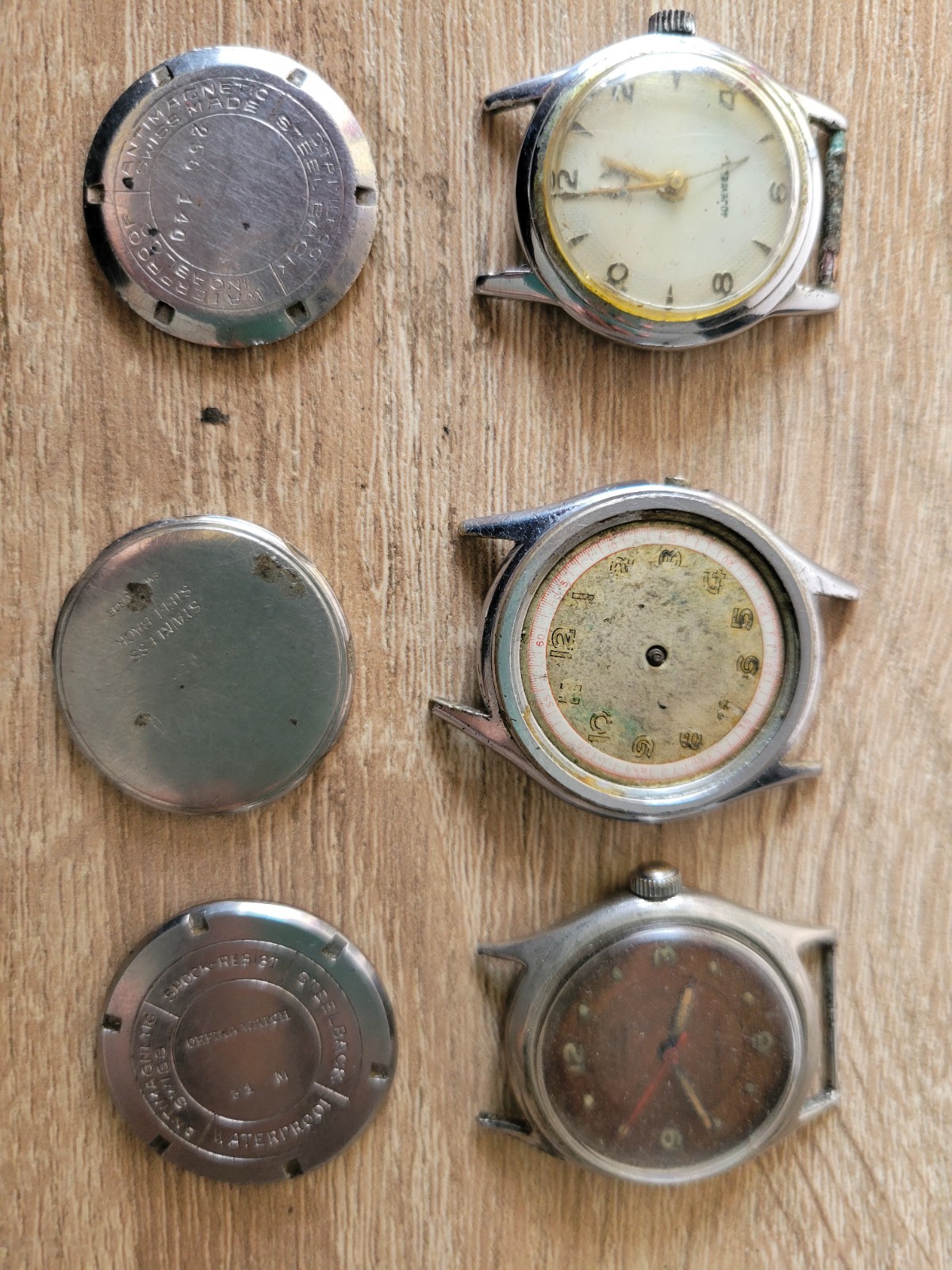 Lot Military Camy,orfina , Starina ,mechanic Movement,vintage For Parts