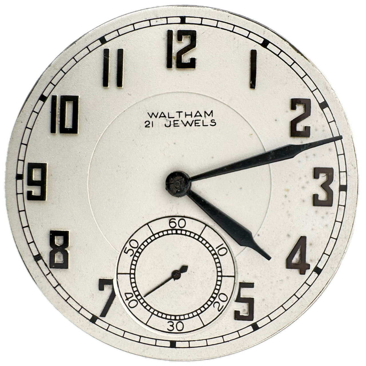 Vintage 12s Waltham 1924 Col. B Pocket Watch Movement No. 217 Premier Colonial
