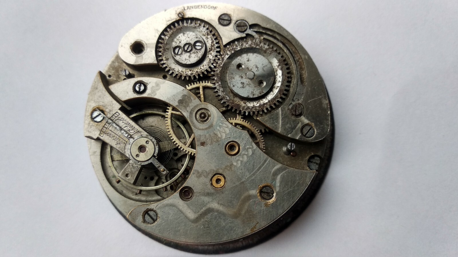 Antique watch LONVILLE Anti-Magnetic Railwayman Swiss Pocket Mechanism 1900’s