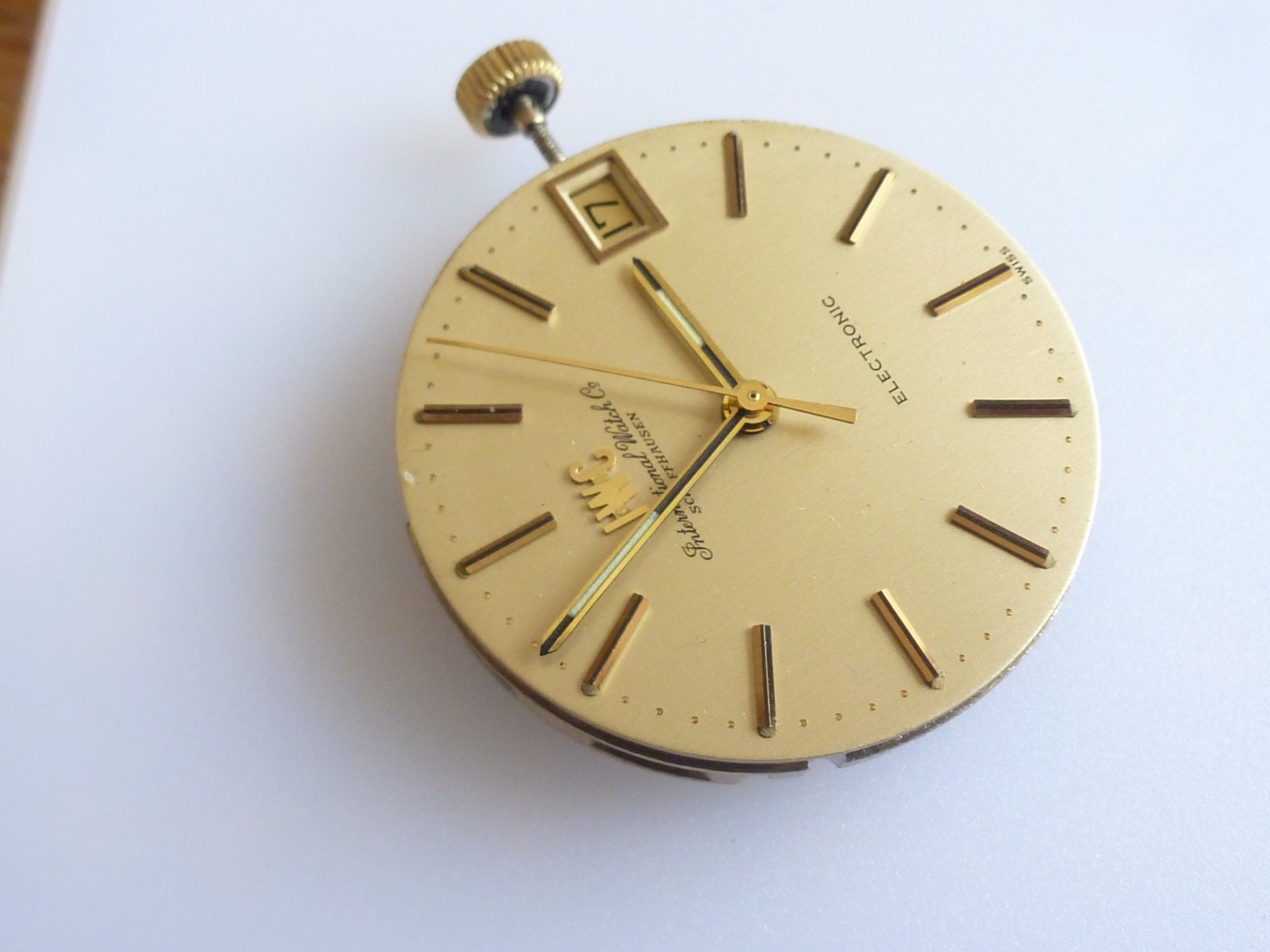 IWC 150 era 9162 Movement Vintage working good 30mm dial Electronic original