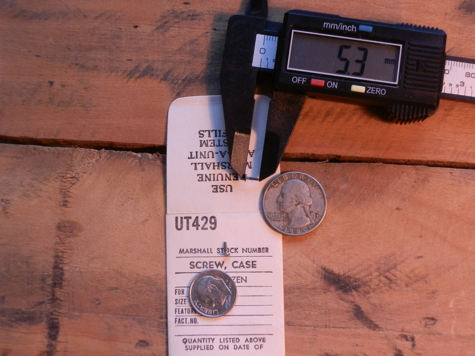 UT Unitas 429 Watch Case Clamp Screw Part (1 piece) New Old Stock