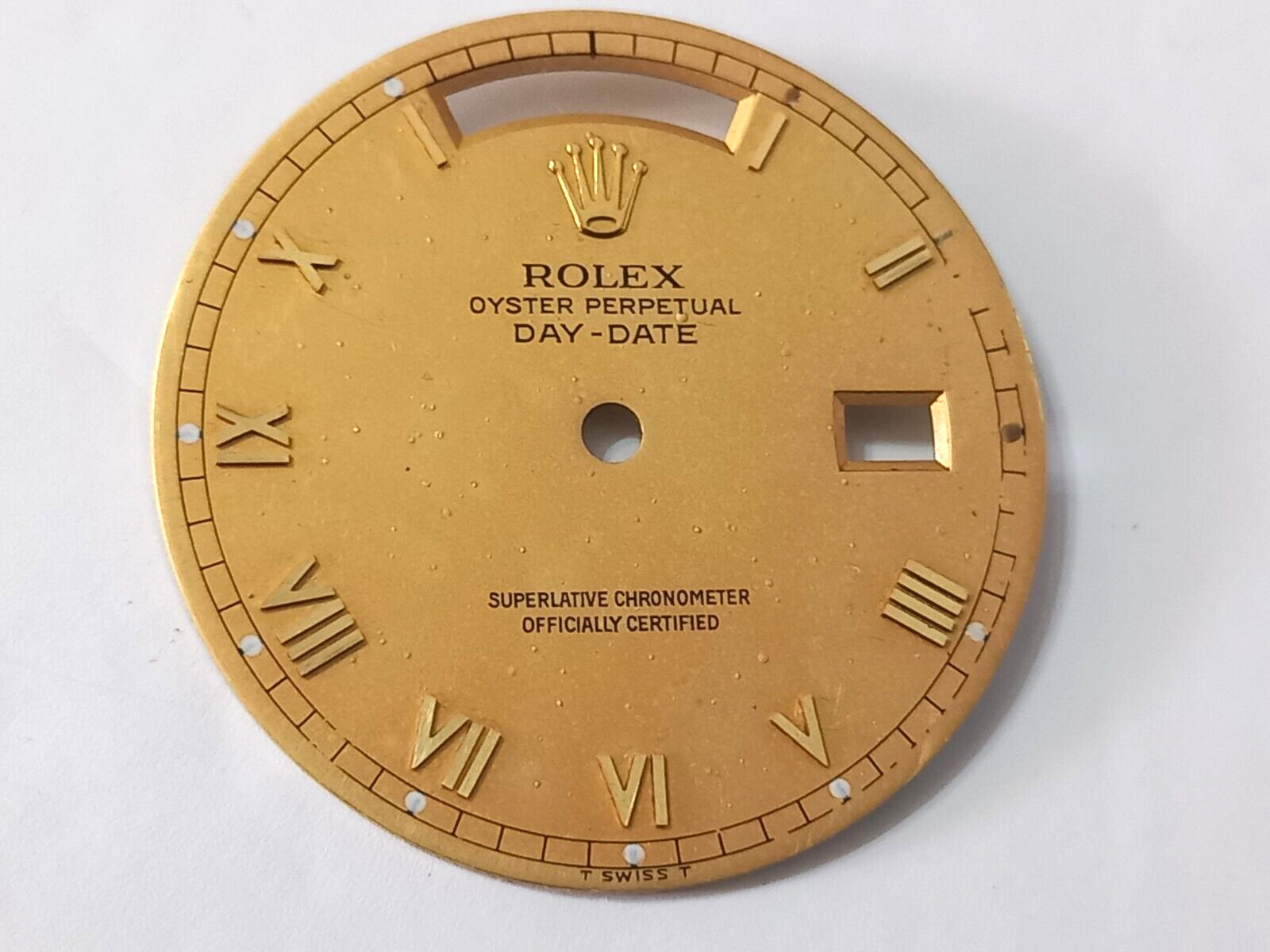 Extrem Rare ROLEX Day Date Salmon Dial For 18238 & 18038 Used Condition 28.5 mm