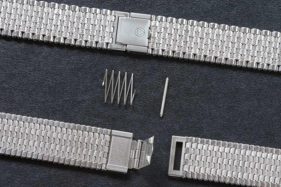 Original NSA watch bracelet clasp spring pin to small or large size clasp NOS