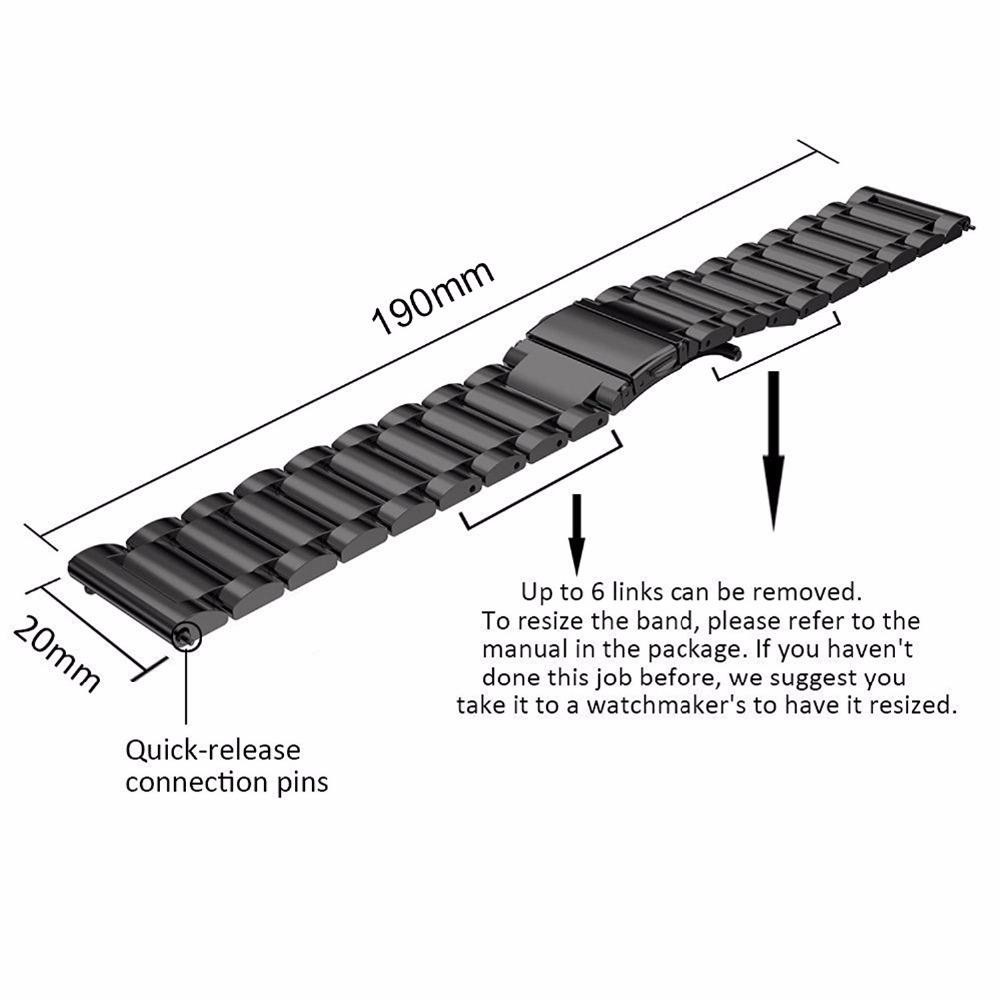 22mm Stainless Steel Strap for Omega X Swatch Moonswatch Metal Wrist Watch Band