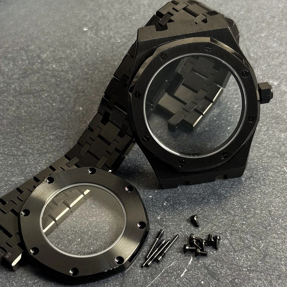 42mm PVD Steel Octagonal Case Mod Bracelet Sapphire Back NH34/35/38/70/72