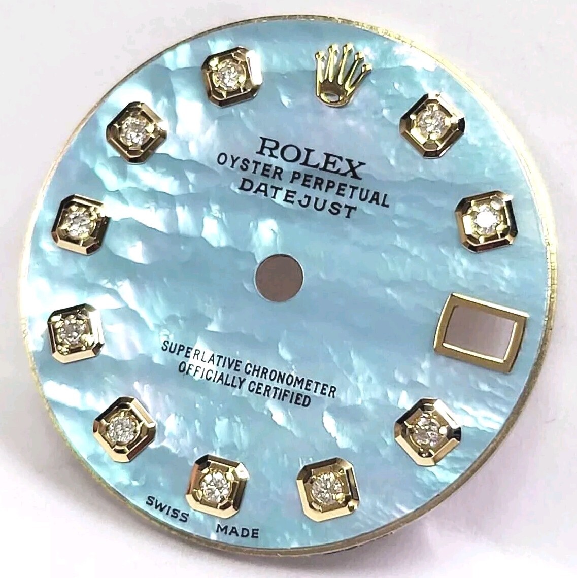 Rolex Datejust 31 Custom Blue MOP Diamond Dial Ref. 78274, 68274, 17824, 178274