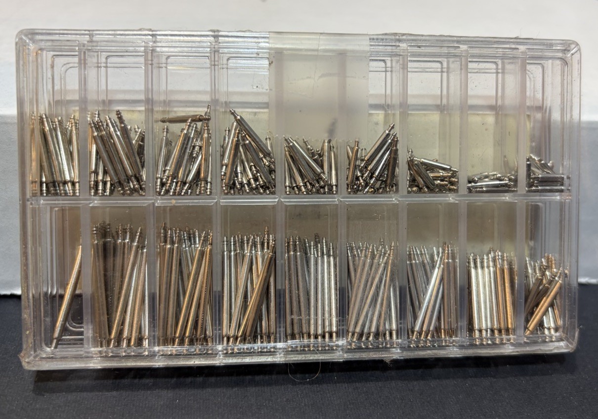 400+pc 8-25mm Stainless Steel Watch Spring Bars Strap Link Pins Assortment Kits