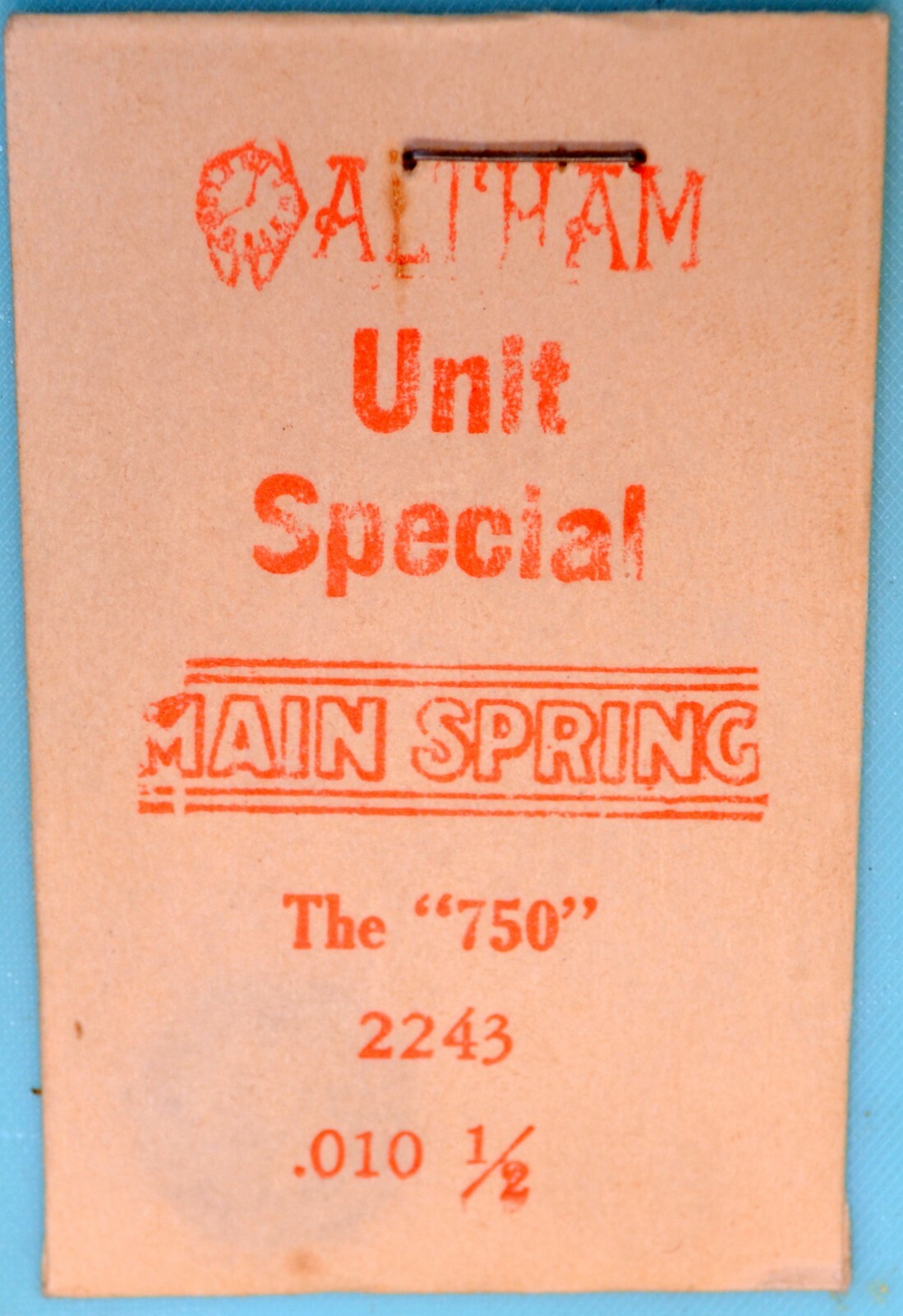 Waltham Wrist Watch Mainsprings