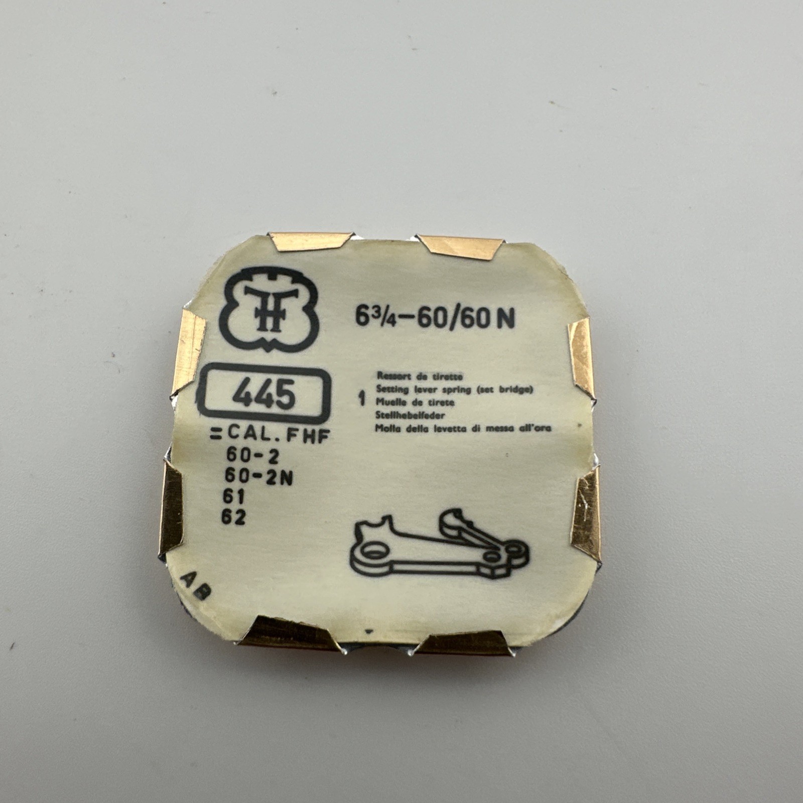 FHF 60-60N 6 3/4 Setting lever detent part 443 3