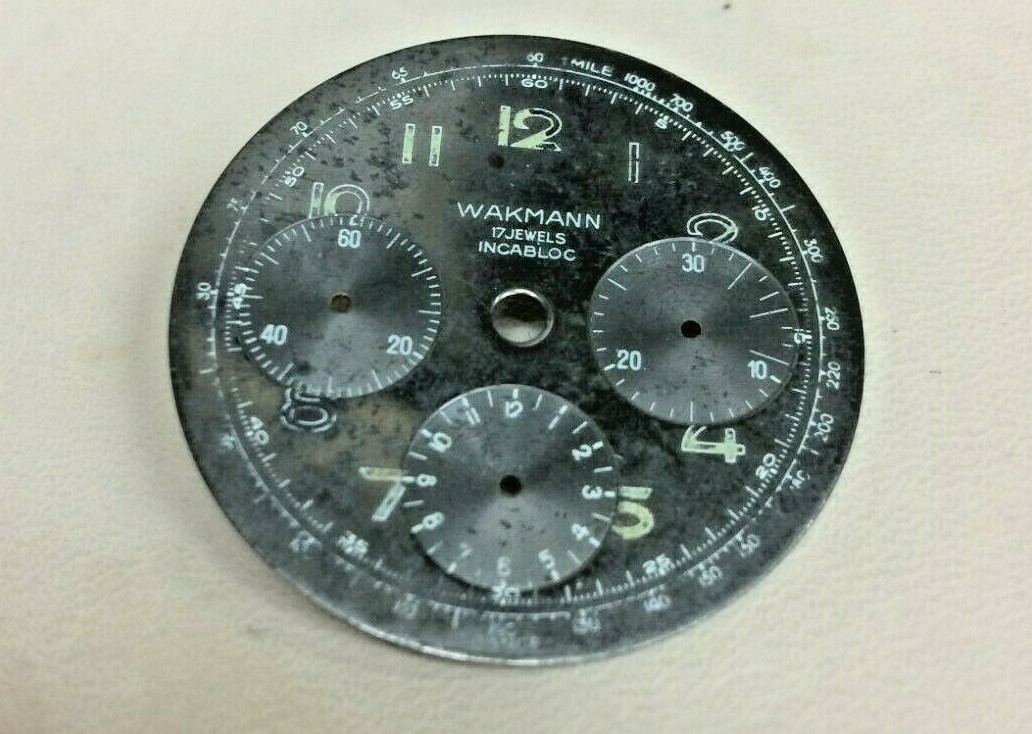 WAKMANN DIAL FOR VENUS CAL 178 TRIPLE REGISTER
